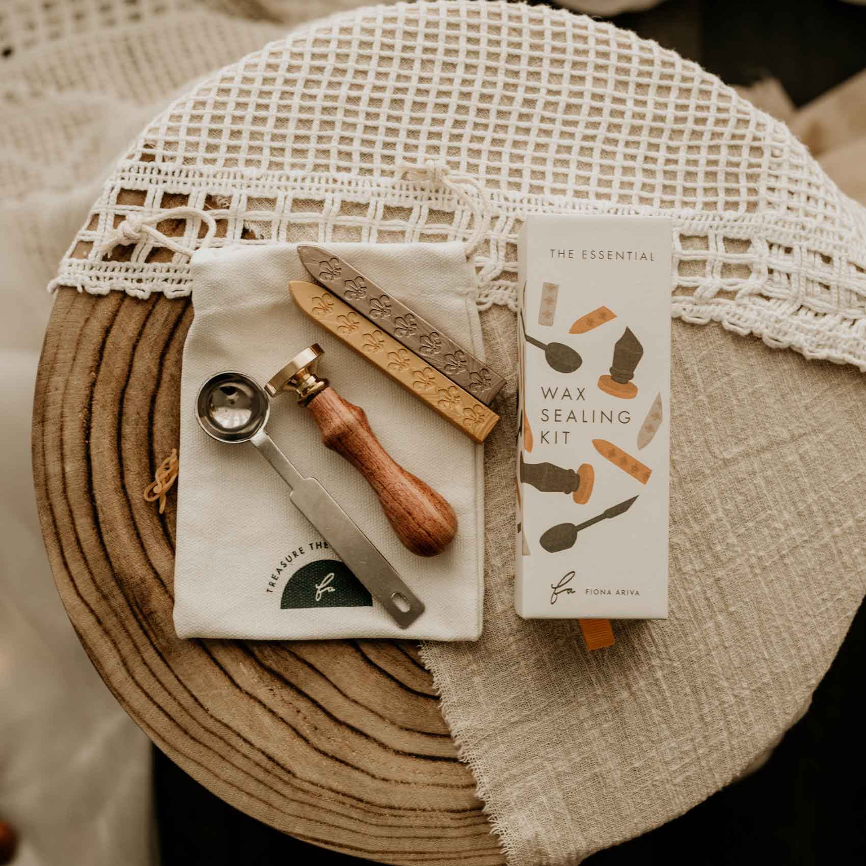 Custom wax seal kit australia with business logo or wedding wax seal design from fiona ariva australia