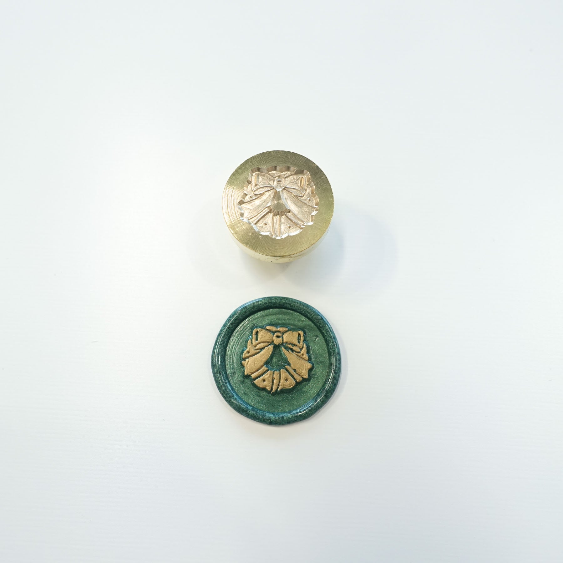 merry christmas wreath wax seal stamp fiona ariva australia