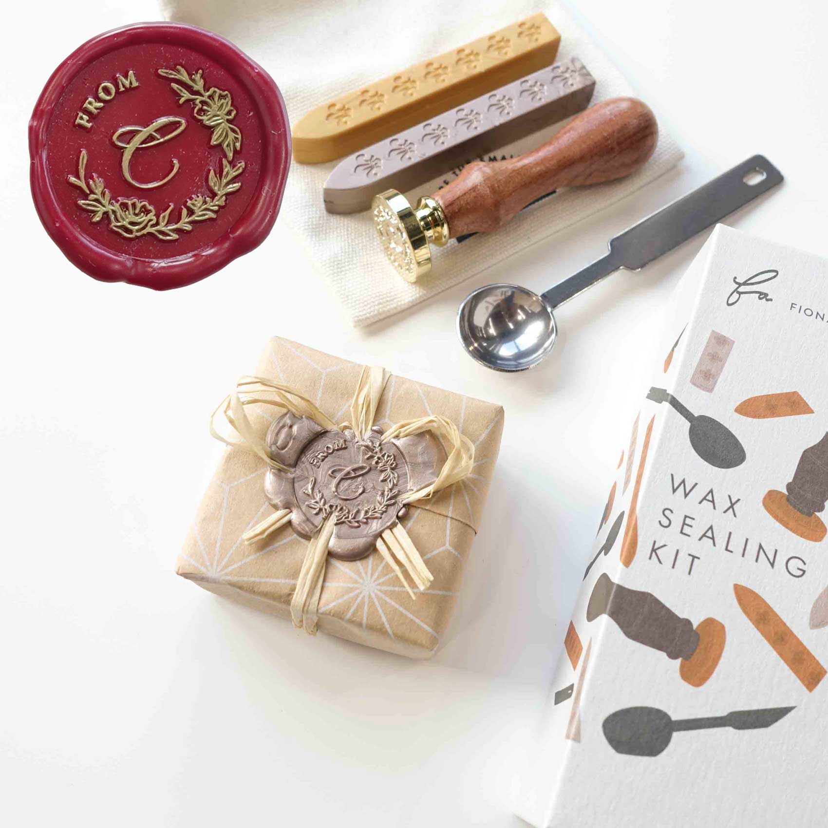 From A to Z Alphabet Letters - Wax Sealing Kit