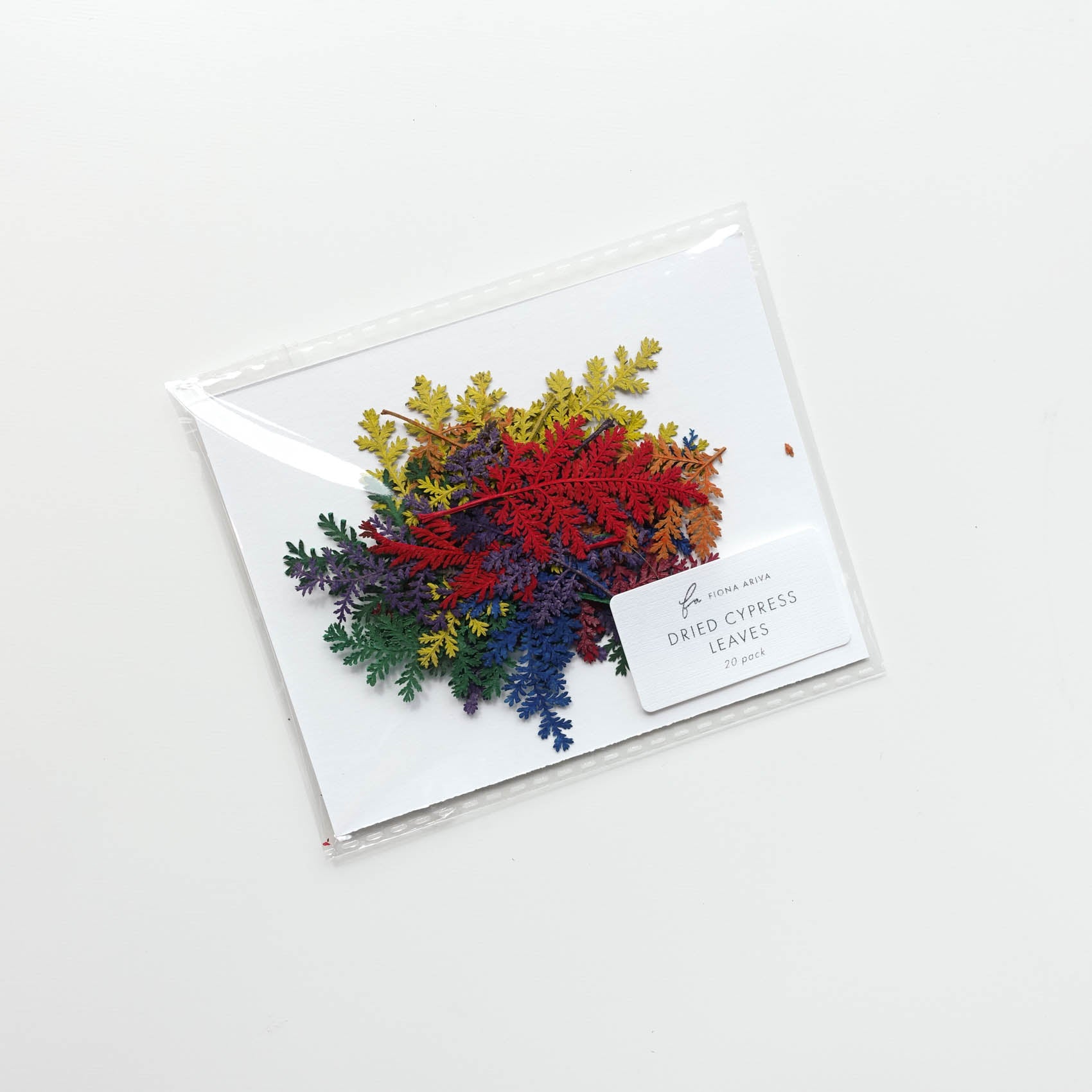 rainbow dried leaves craft pressed australia fiona ariva