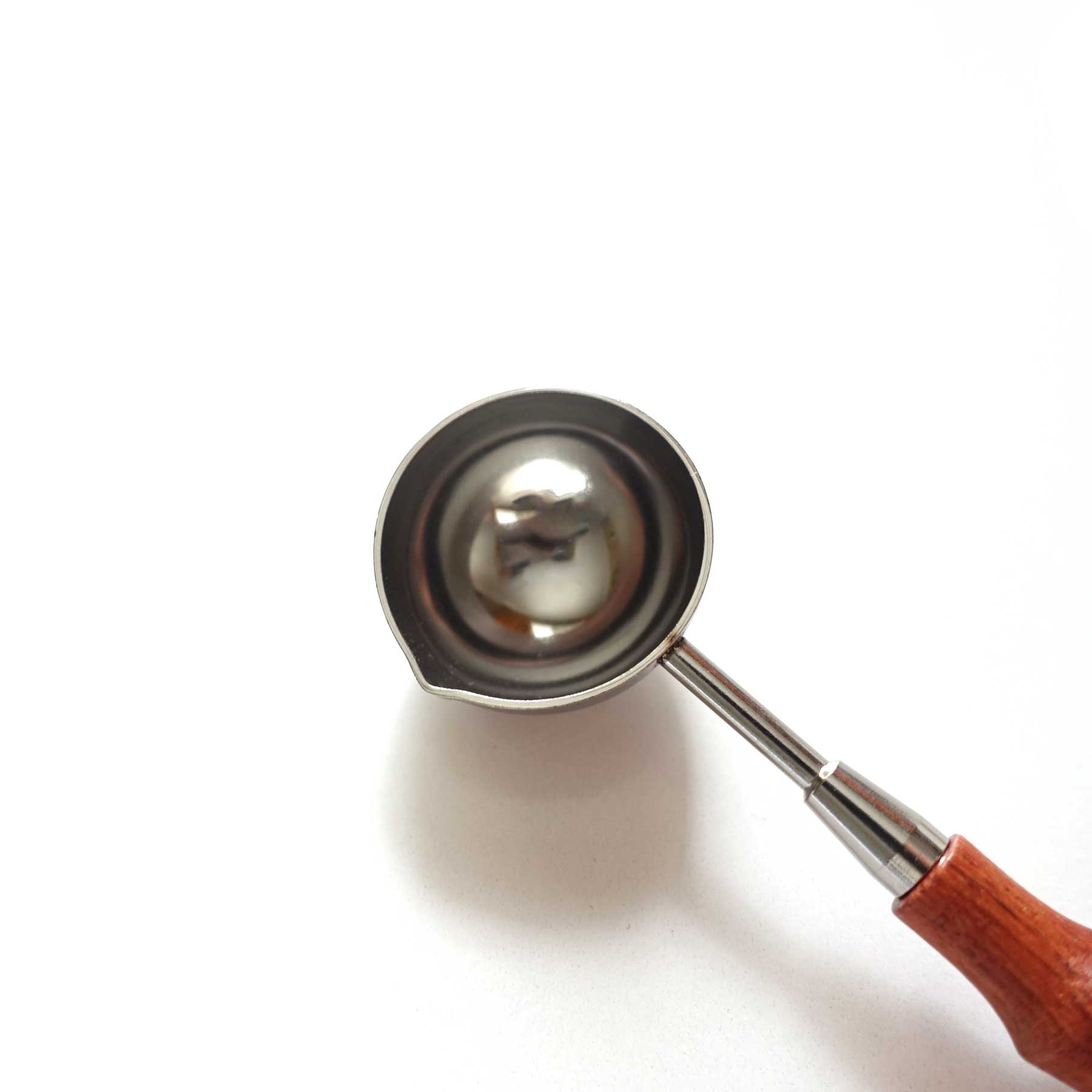 Single Spout Wooden Handle Small wax melting spoon Australia