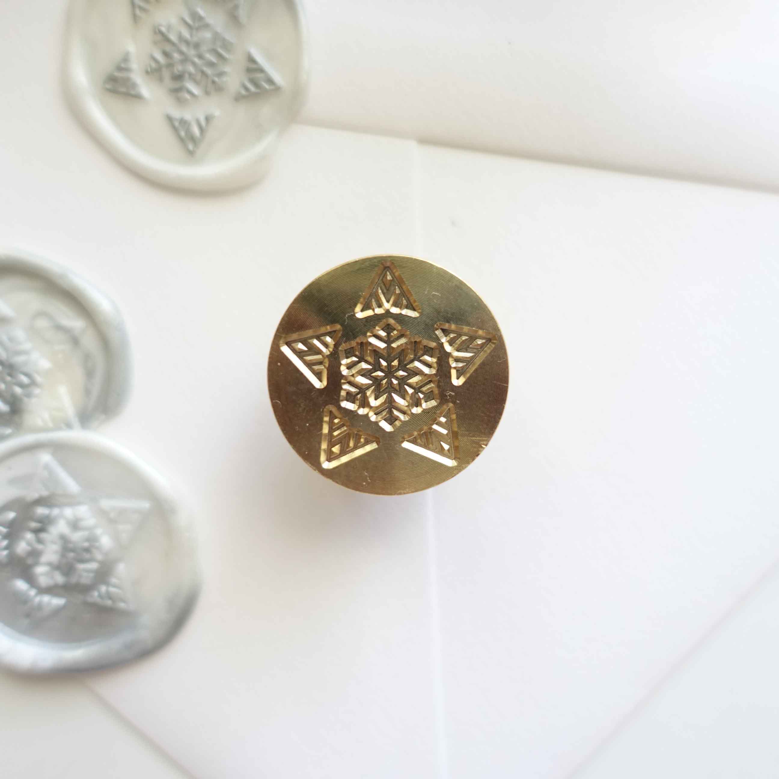 christmas wax seal stamp australia star snowflake