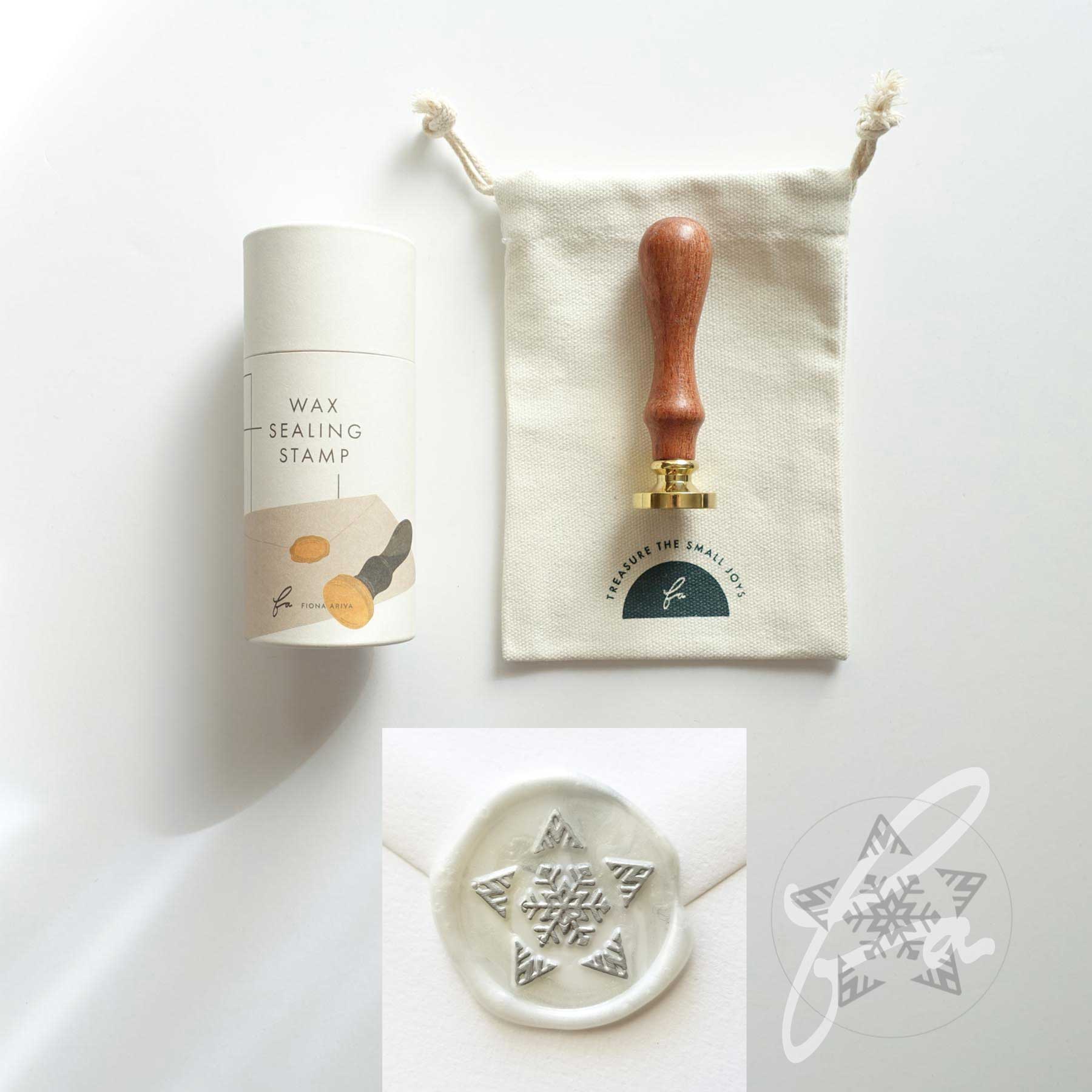 fiona ariva wax sealing stamp starry snowflake