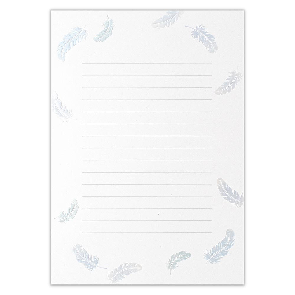 Pearl Feathers A5 Letter Writing Set