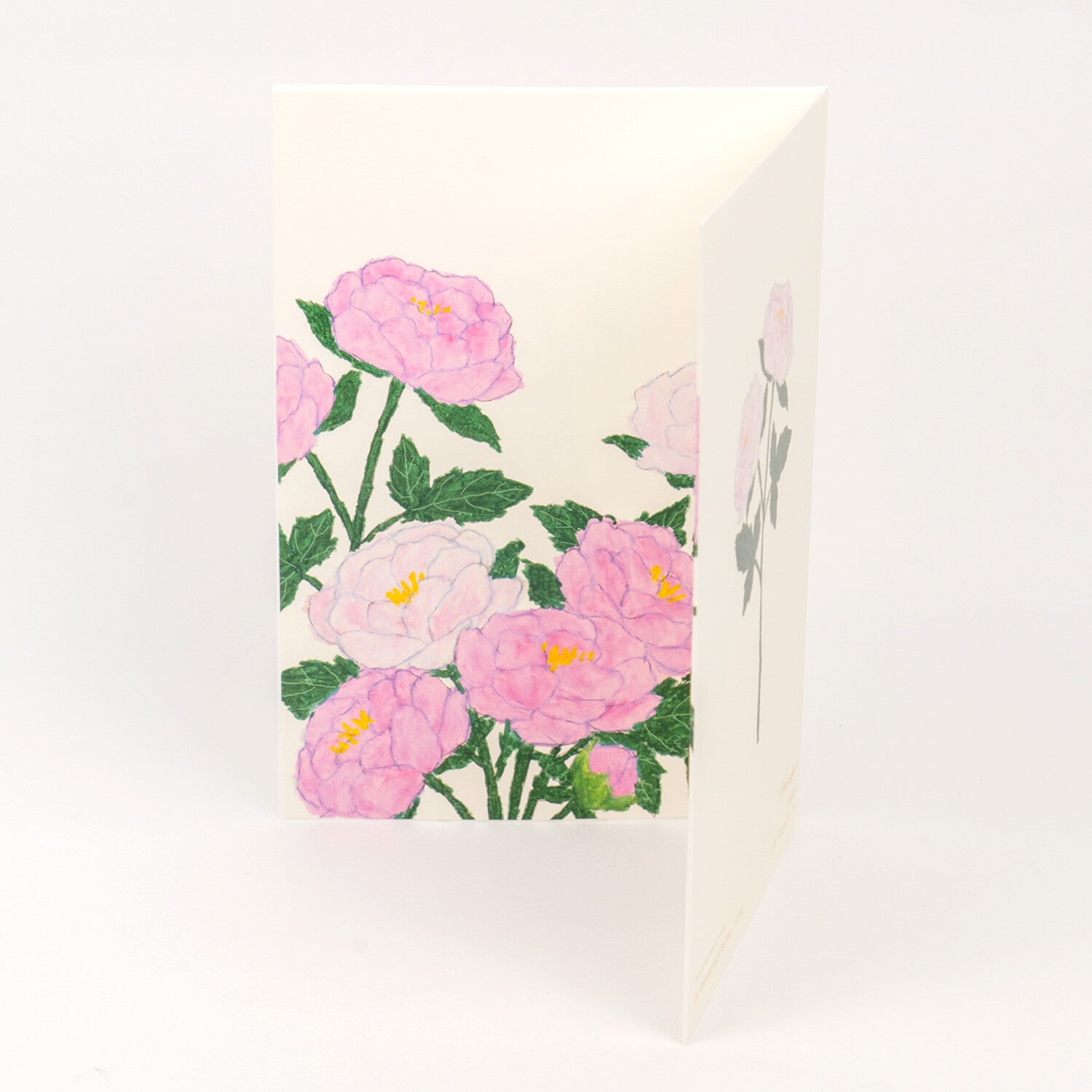 Peony Garden Greeting Card by Yonezu Yusuke