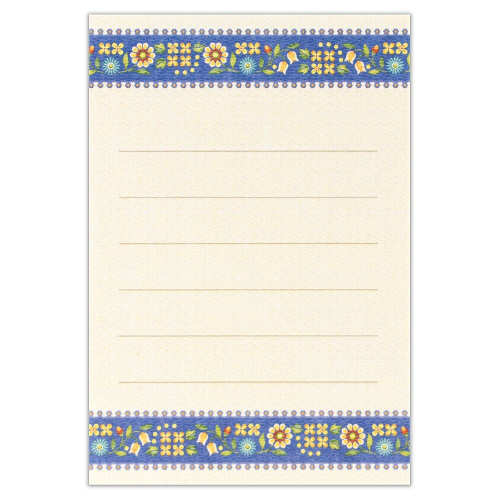 Tyrol 'Bloom' Blue Mini Letter Writing Set