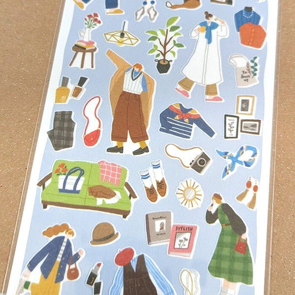 Getting Ready For An Outing #6 'Doing Sticker' Stickers Sheet
