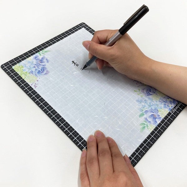 Black Writing Mat with Grid | Kyoei Orions Kiwami