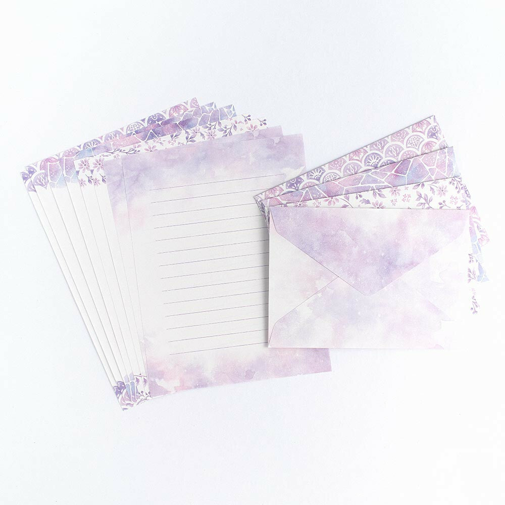Lilac 'Palette' Assorted Letter Writing Set