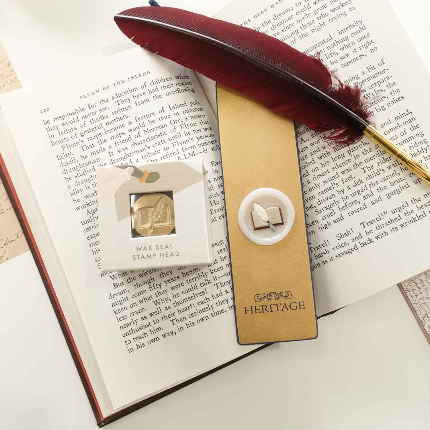 3D Book & calligraphy Quill wax seal fiona ariva australia