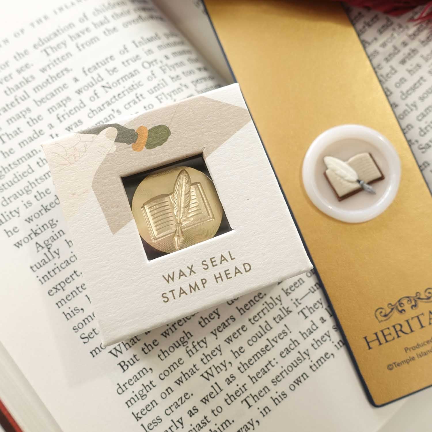 3D Book & calligraphy Quill wax seal fiona ariva australia