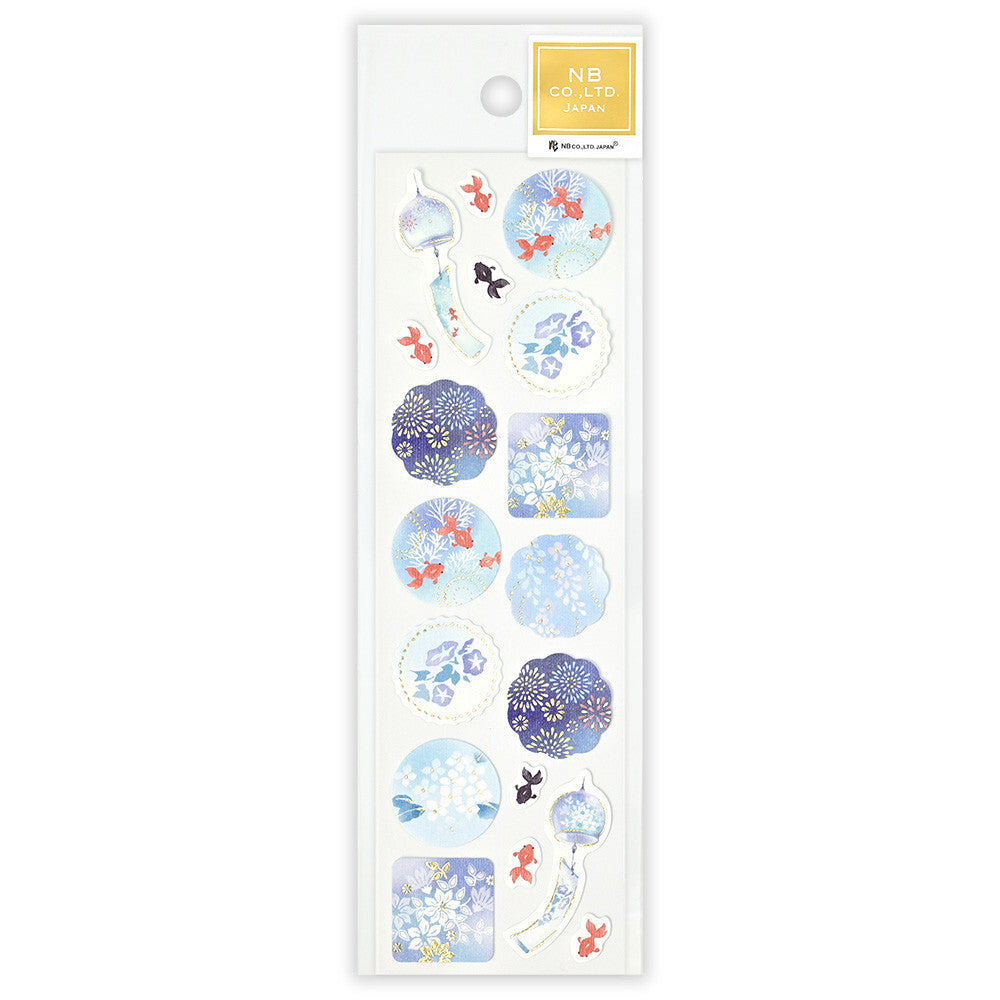Goldfish Japanese Patterns Stickers Sheet