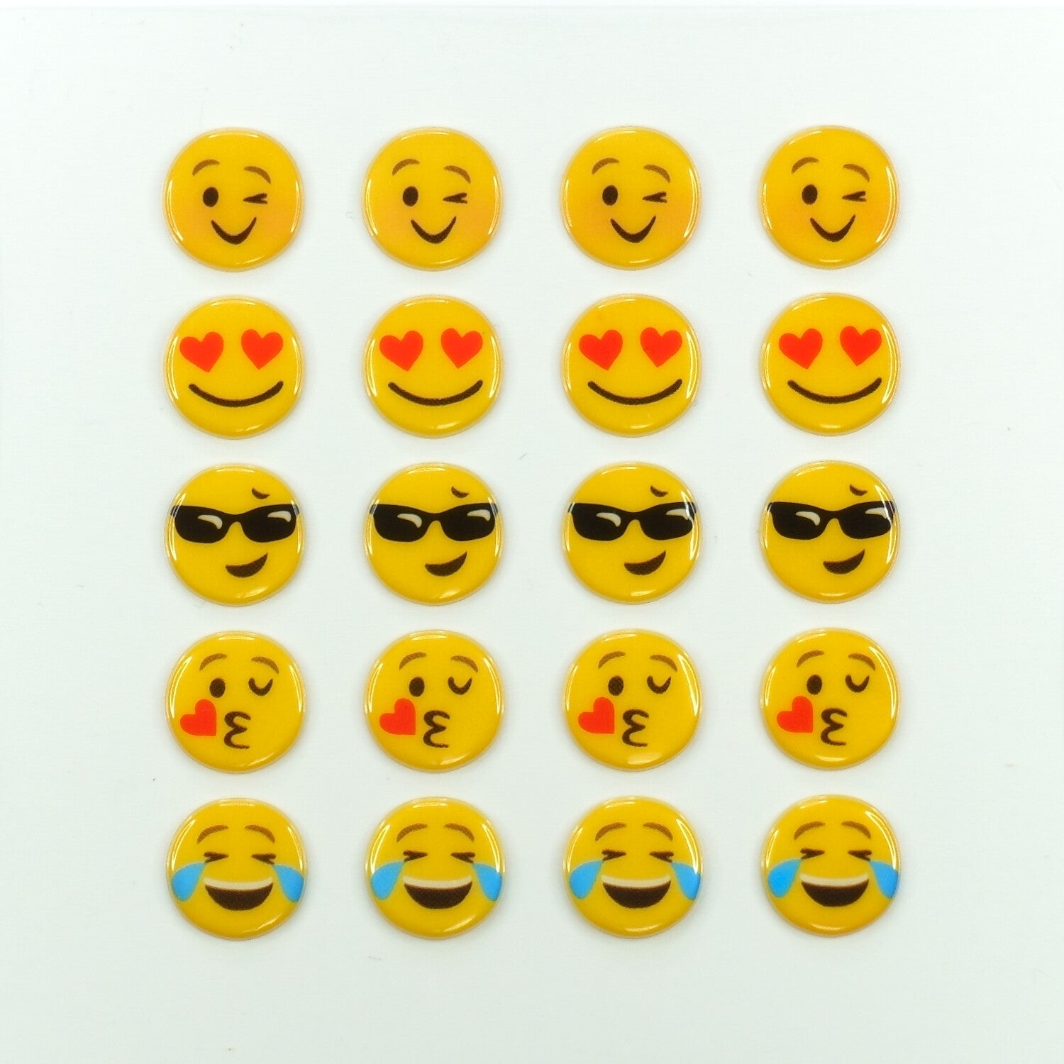 Emoticon face stickers