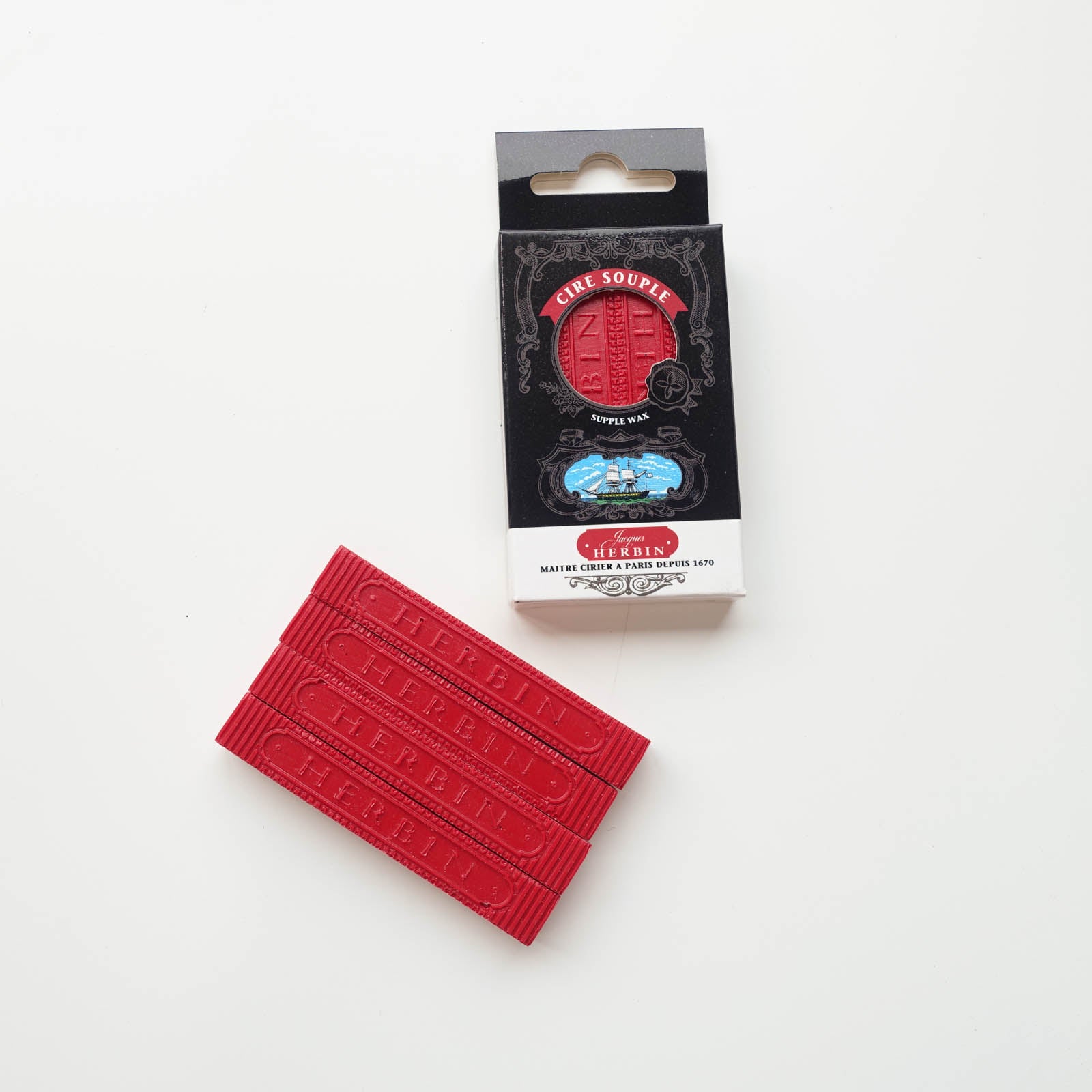 Herbin Red Supple Wickless Wax Sealing Sticks 3-pack (PRIVATE LISTING FOR PIPER)