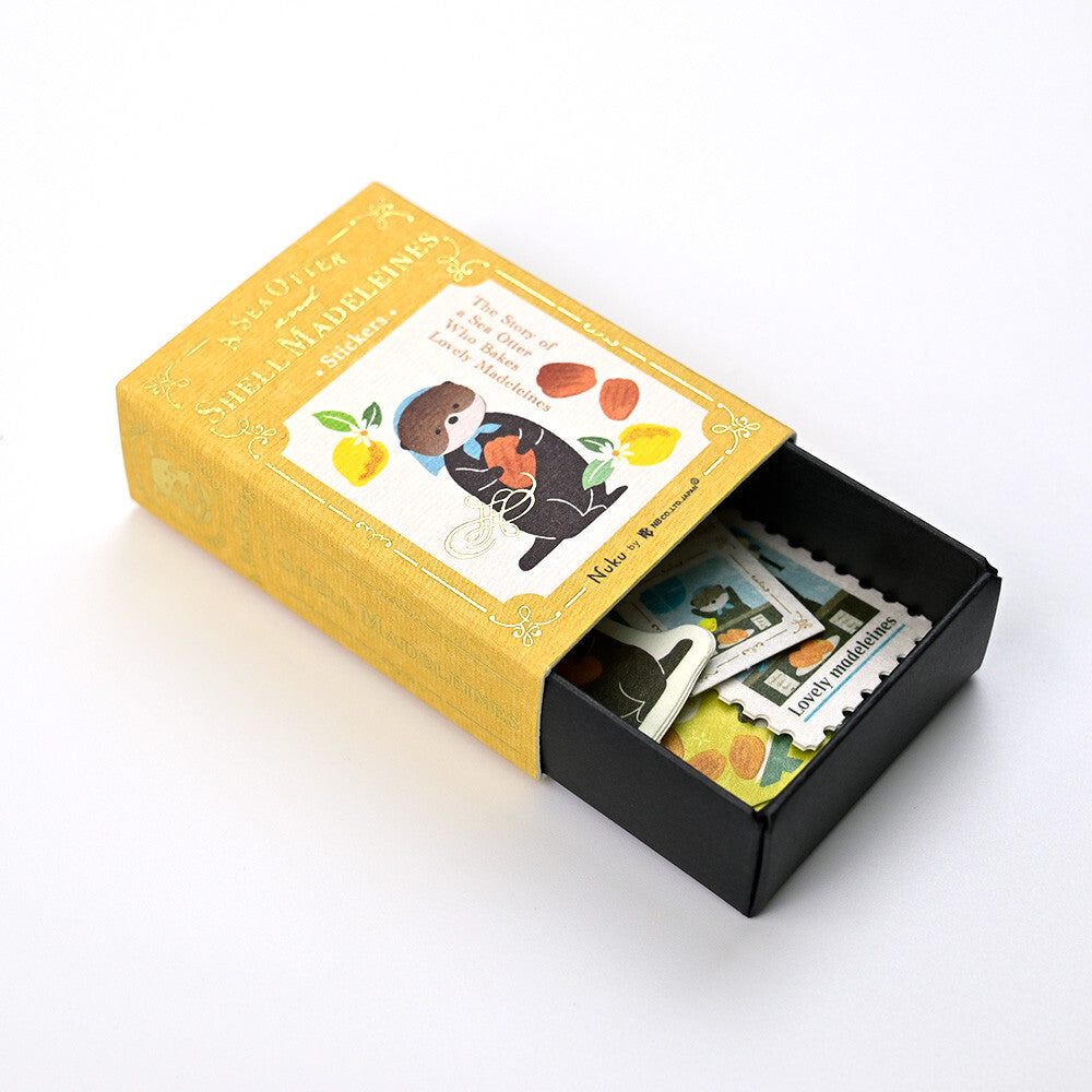 A Sea Otter And Shell Madeleines 'Ressa' Matchbox Flake Stickers