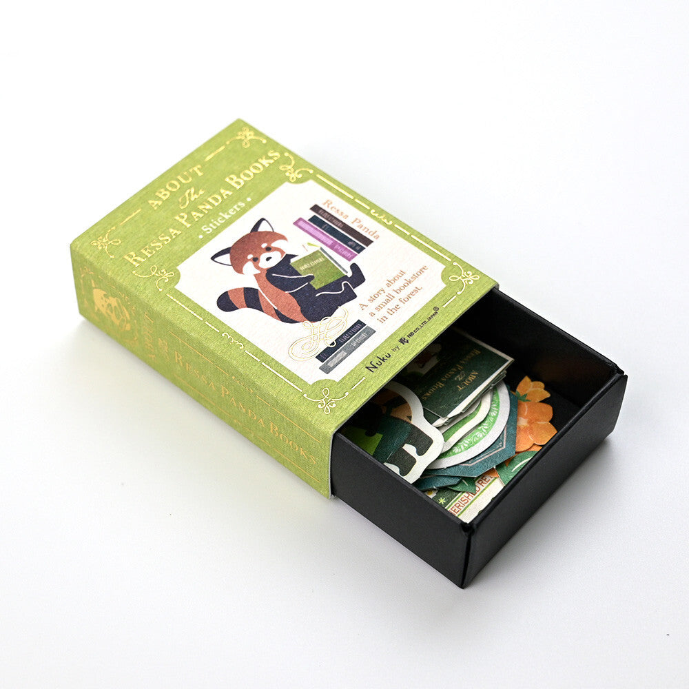 About The Ressa Red Panda Books 'Ressa' Matchbox Flake Stickers