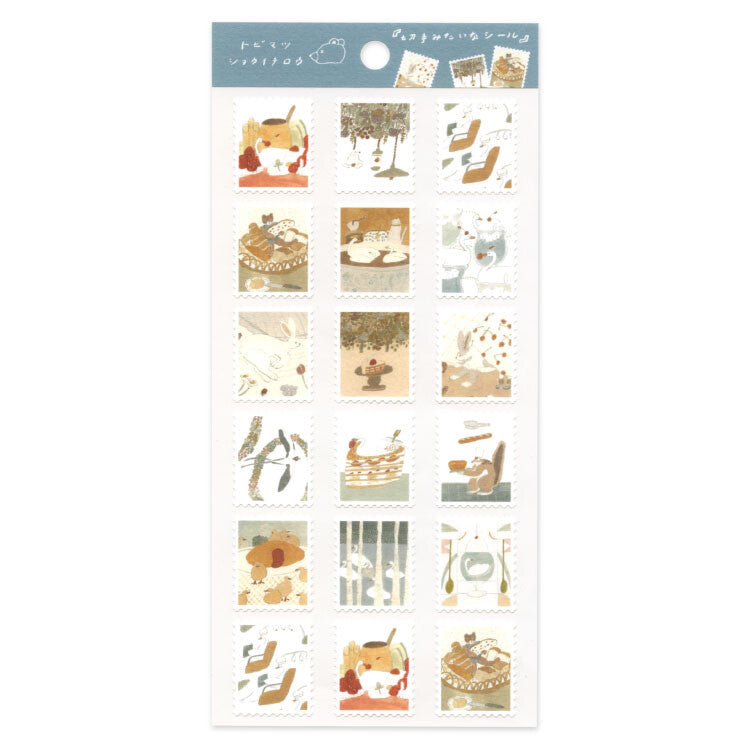 Animals In Bakeries | Shoichirou Tobimatsu | Stamp Stickers Sheet 