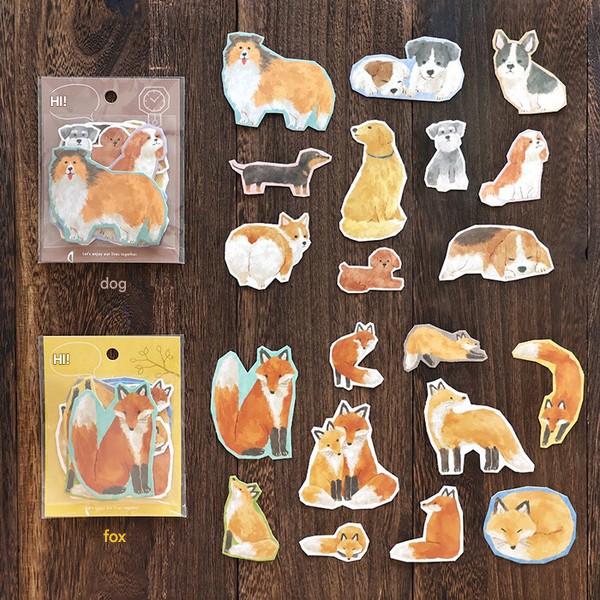 Assorted Breeds 'Ciao' Flake Stickers | Mind Wave
