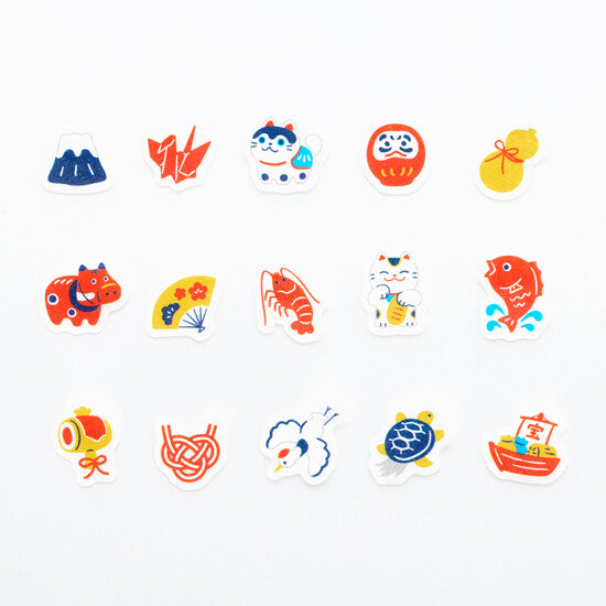 Bande Japanese Fortune Motifs Washi Tape Masking Roll Sticker