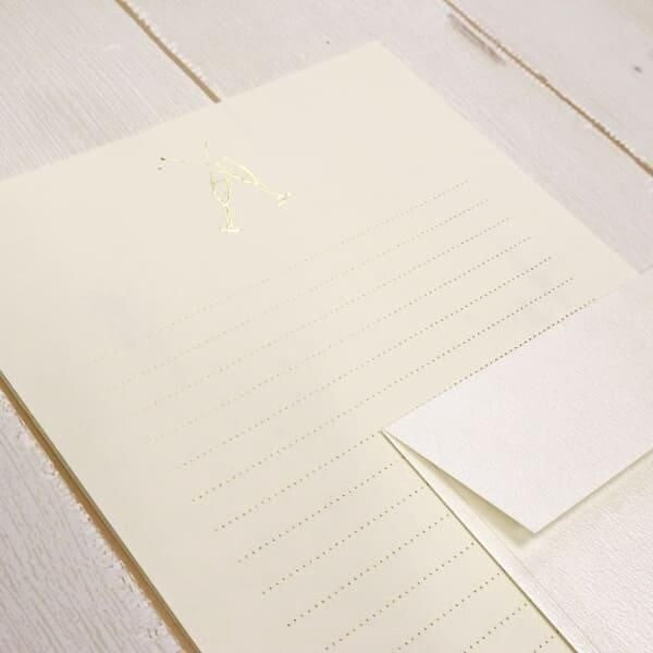 Champagne Glasses Toast 'Memories Letter' Letter Writing Set