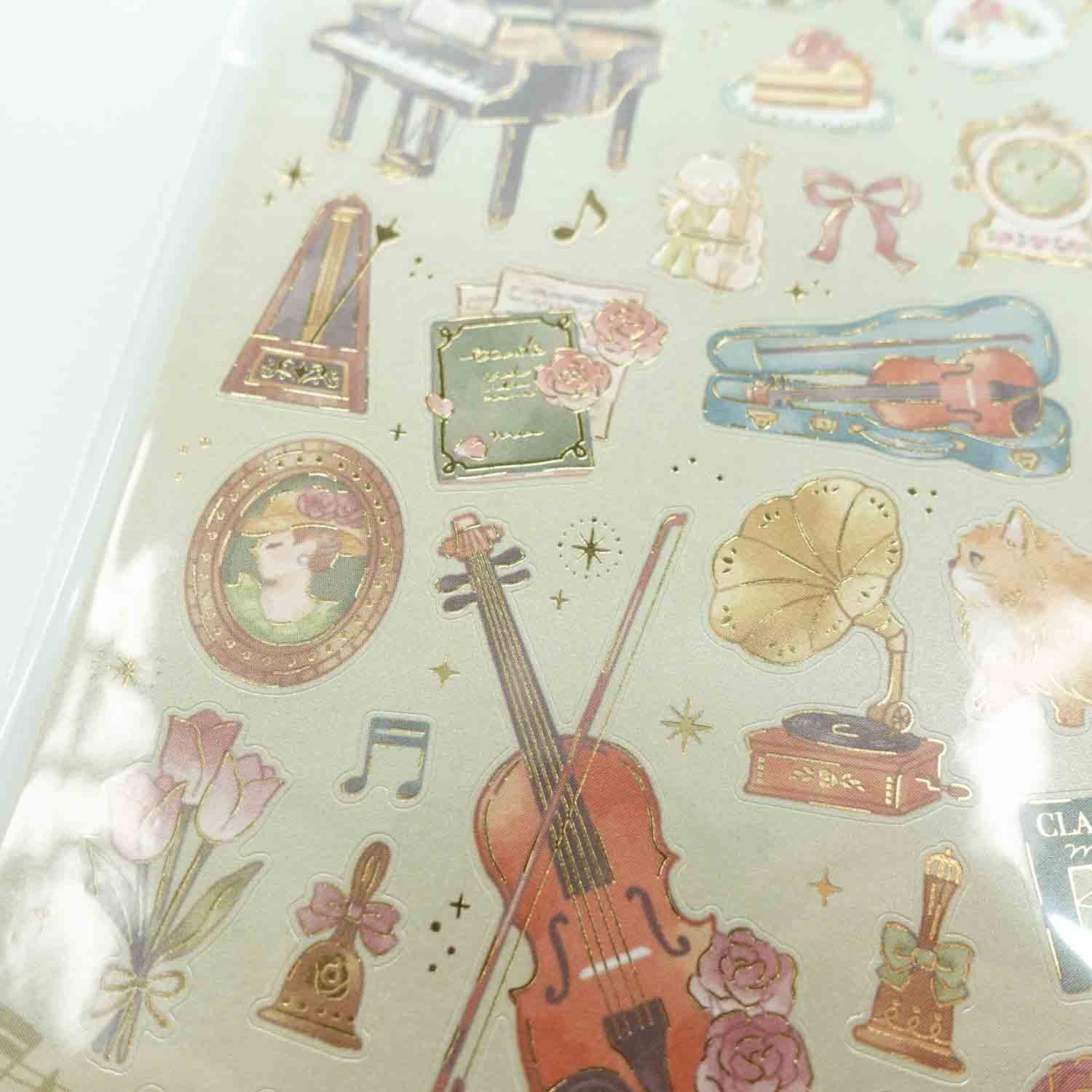Classical Music  Green 'Choupinet Seal' Sticker Sheet