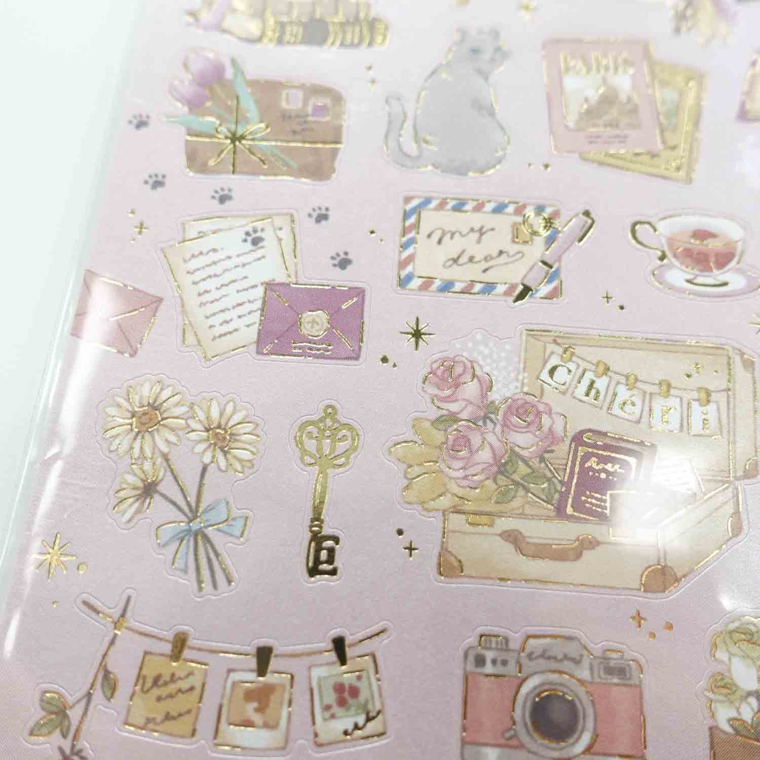 Classical Voyage  Pink 'Choupinet Seal' Sticker Sheet