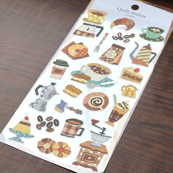 Coffee Break 'Quilt Atelier' Stickers Sheet