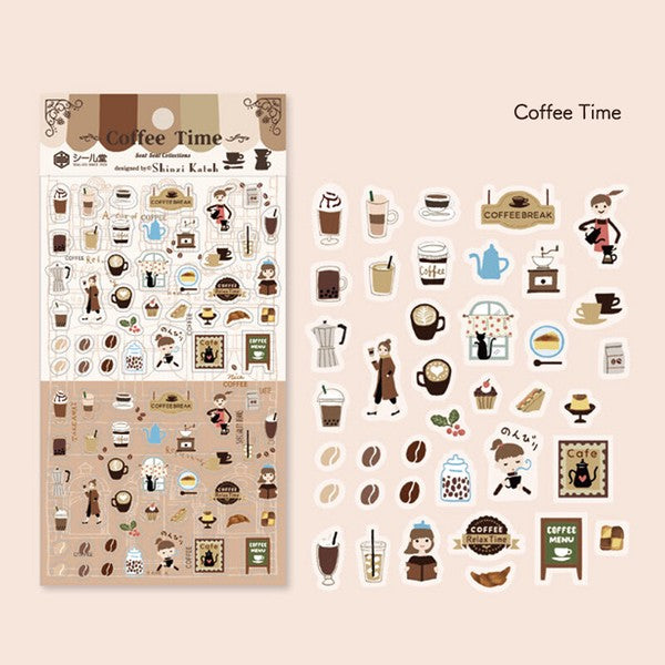 Coffee Time 'Shinzi Katoh' Planner Sticker Sheet