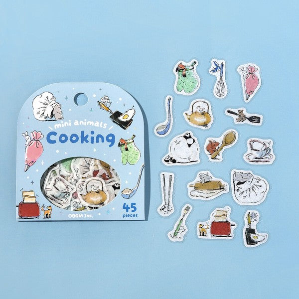 Cooking  Mini Animals  Planner Flake Stickers  BGM