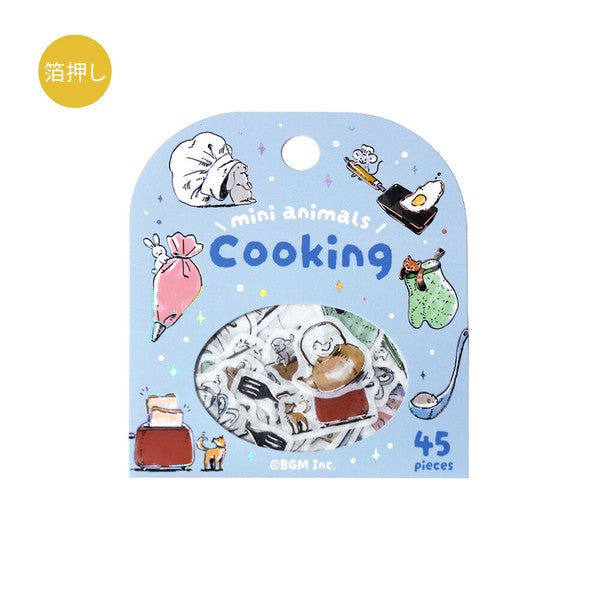 Cooking  Mini Animals  Planner Flake Stickers  BGM