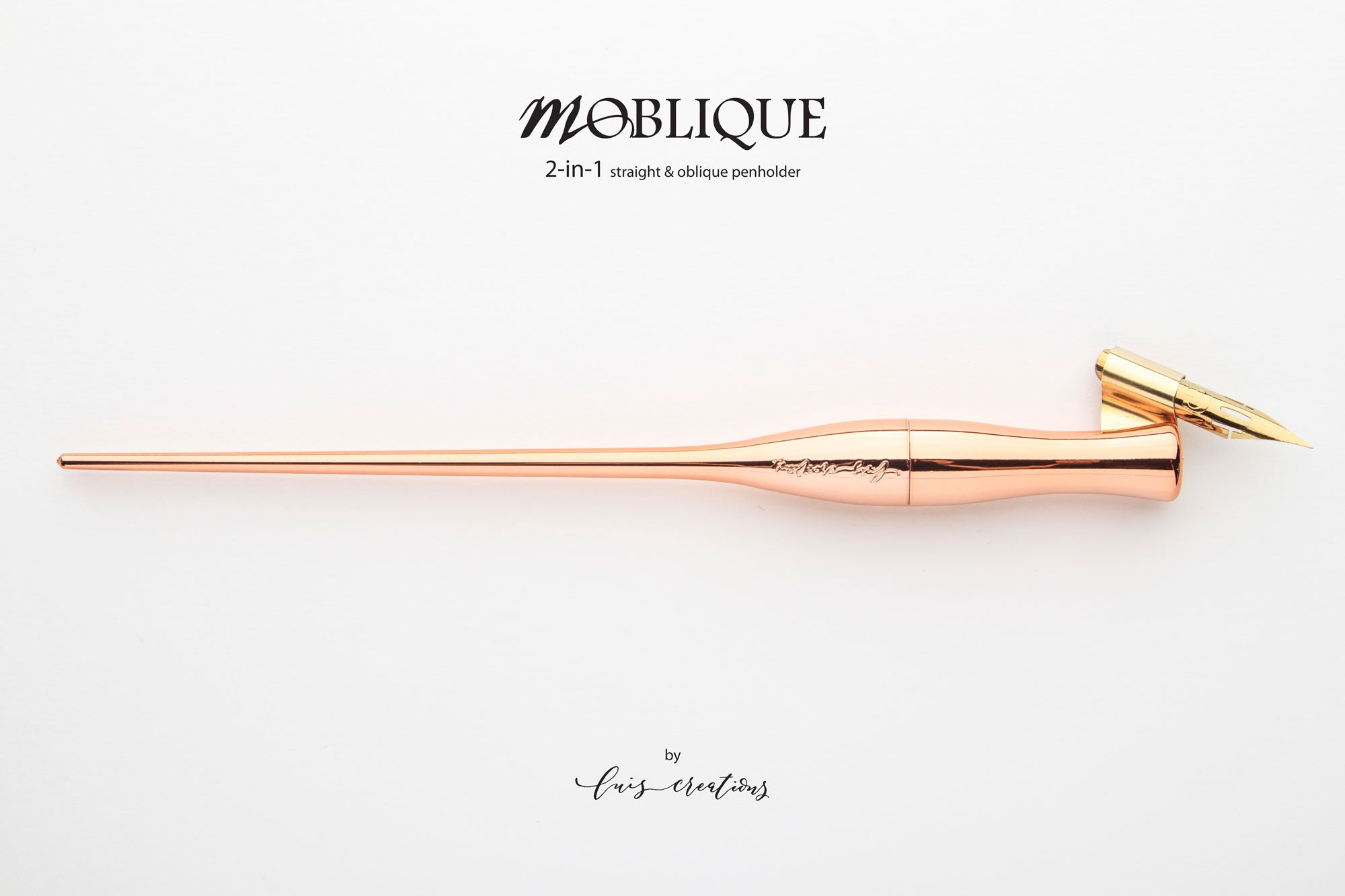 Moblique Copper Sunrise | Calligraphy 2-in-1 Oblique Penholder