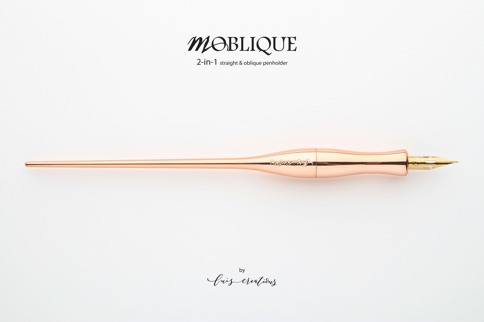 Moblique Copper Sunrise | Calligraphy 2-in-1 Oblique Penholder