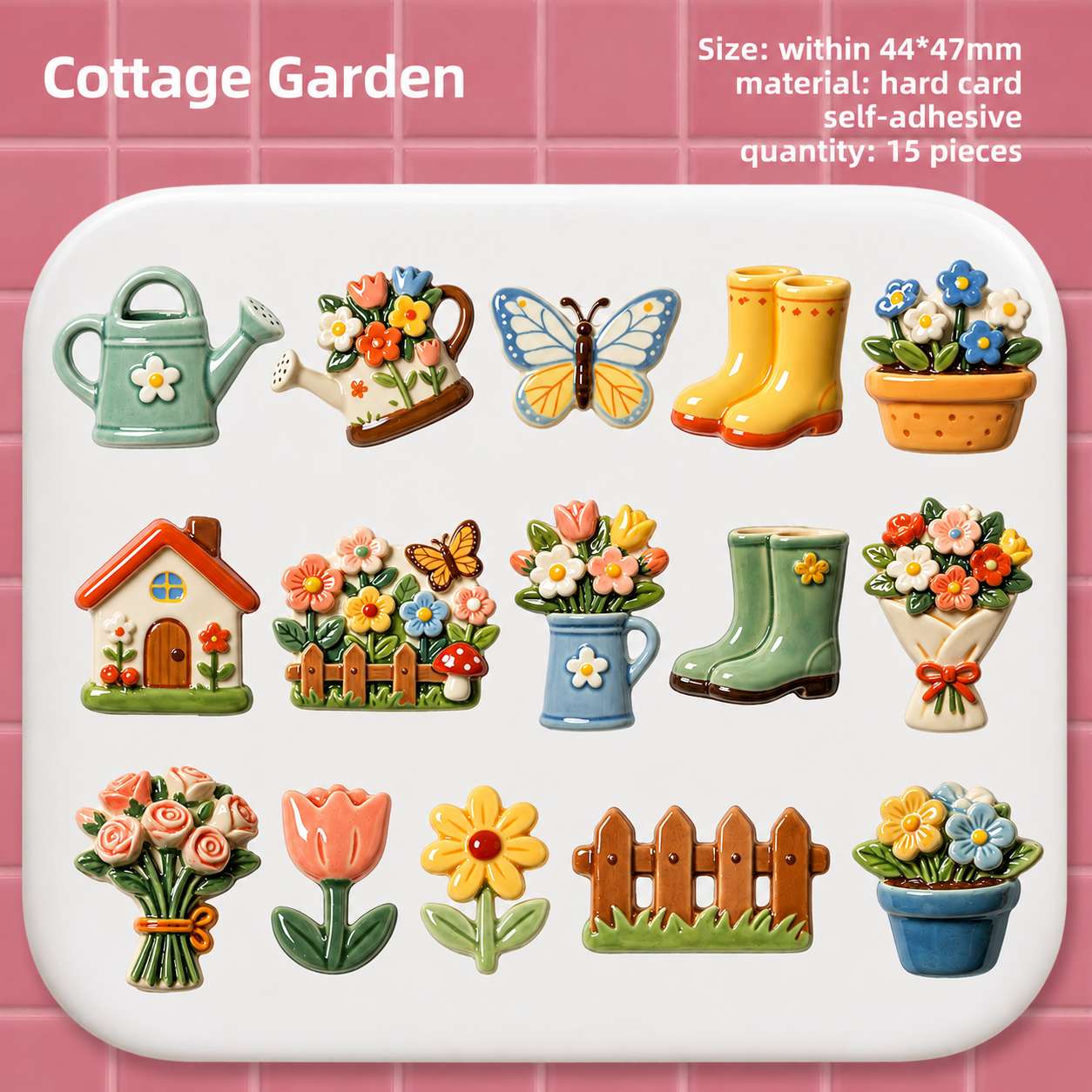 Cottage Garden 'Cozy Curiosities' Cardstock Flake Stickers