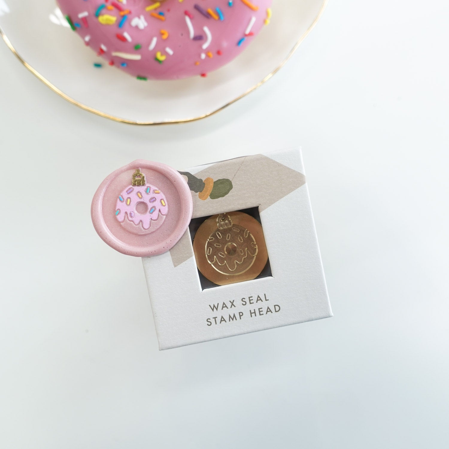 Donut bauble ornament christmas wax seal stamp fiona ariva australia
