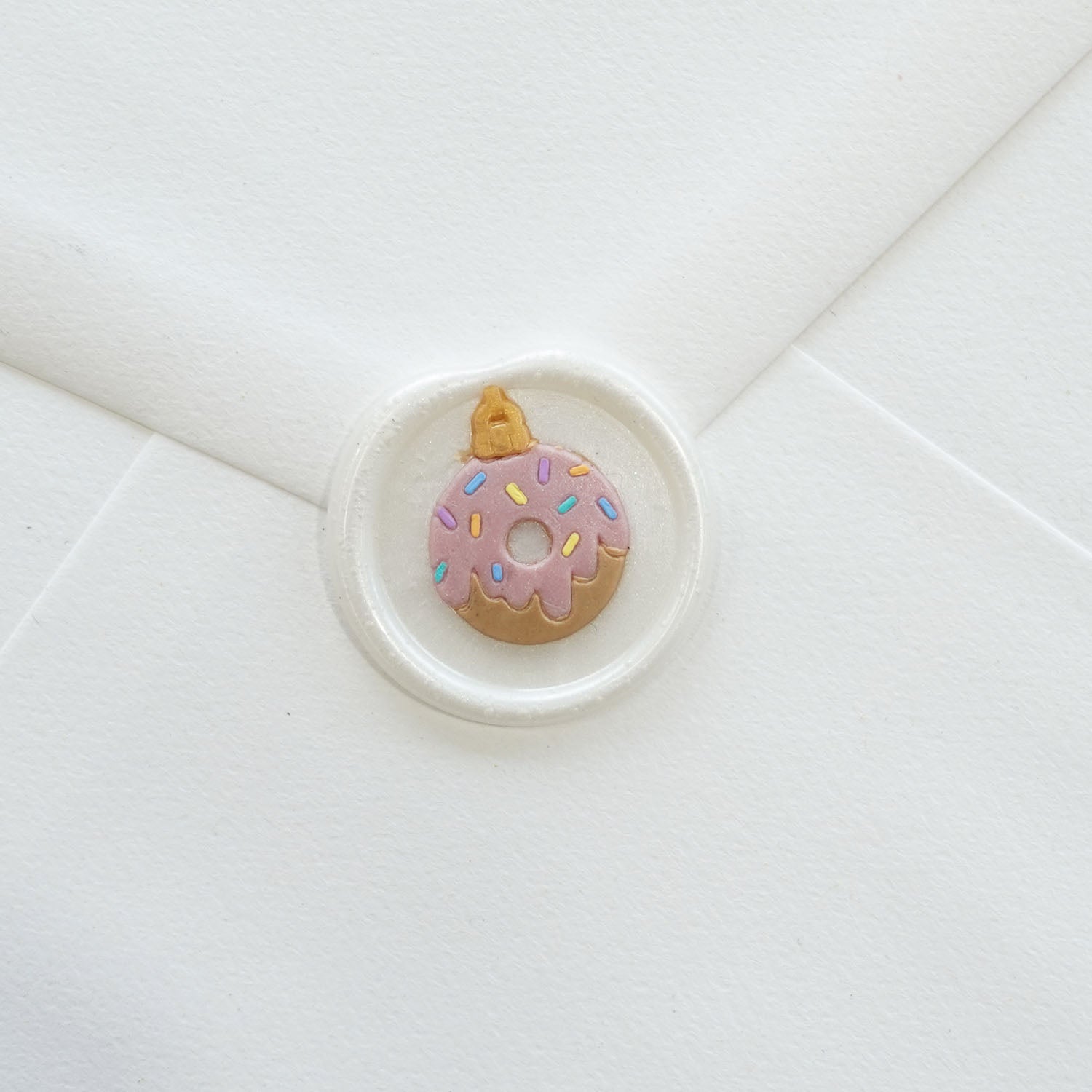 Donut bauble ornament christmas wax seal stamp fiona ariva australia
