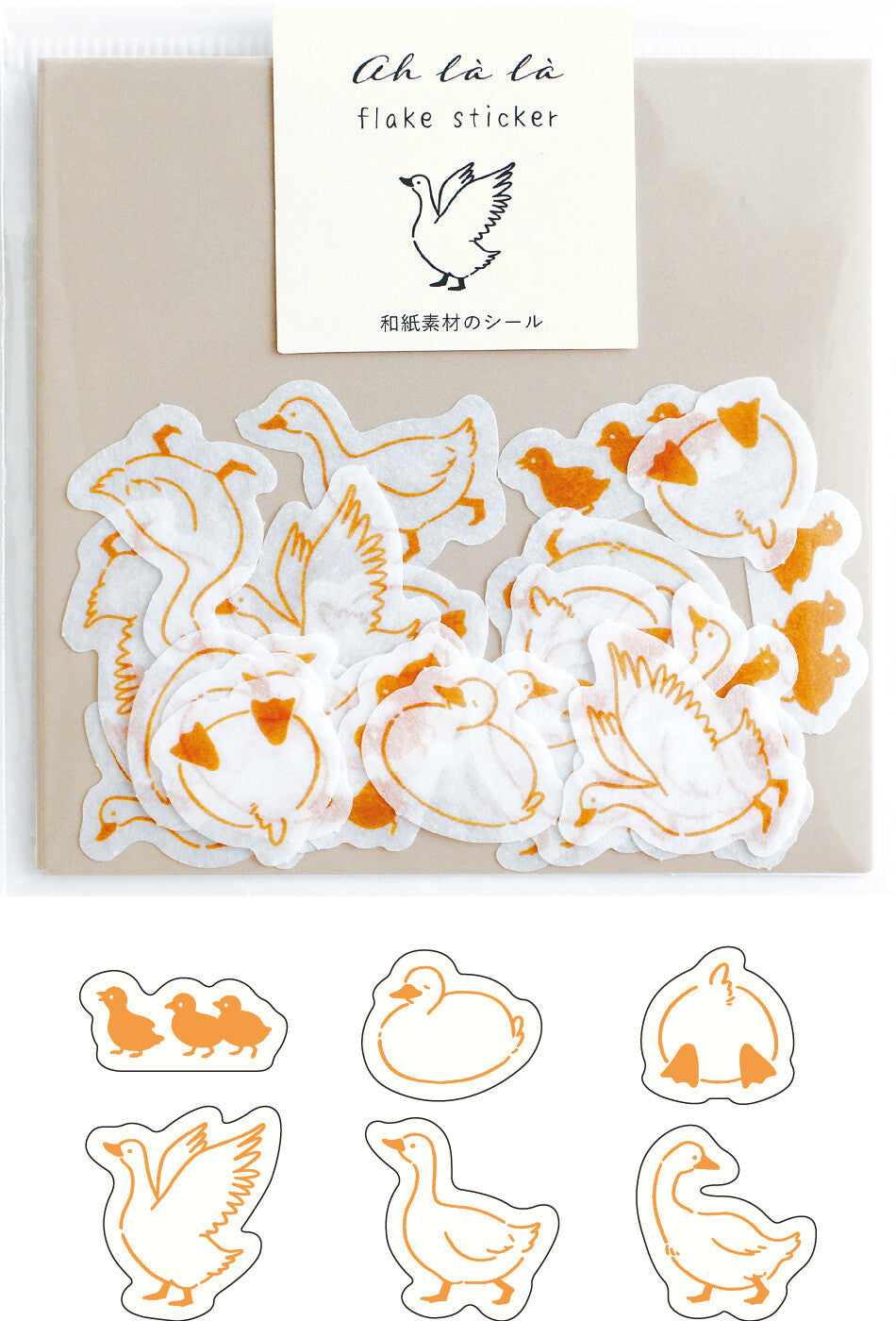 Ducks 'Ah La La' Flake Stickers