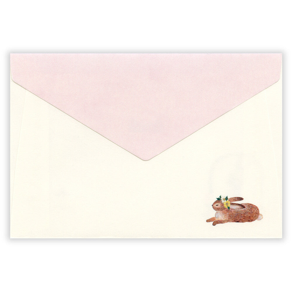Envelopes [4-pack] | A Rabbit With A Floral Ornament 'Ressa'
