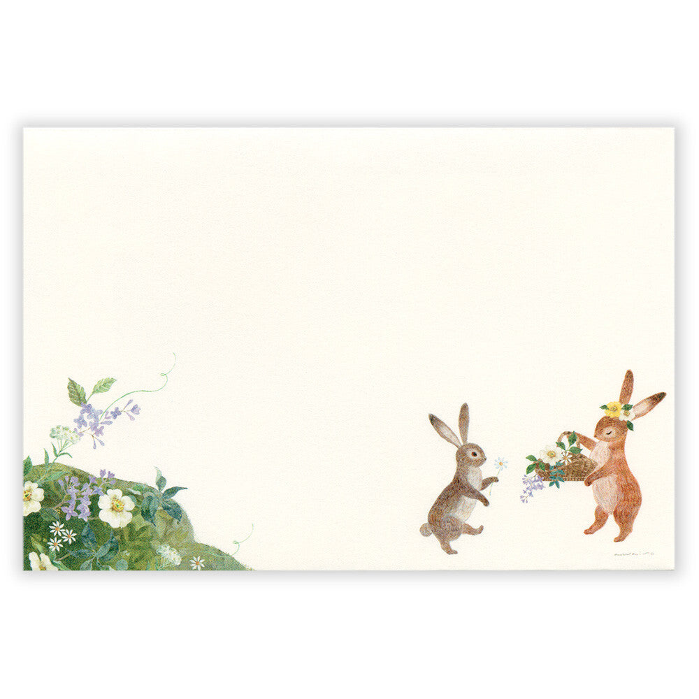 Envelopes [4-pack] | A Rabbit With A Floral Ornament 'Ressa'