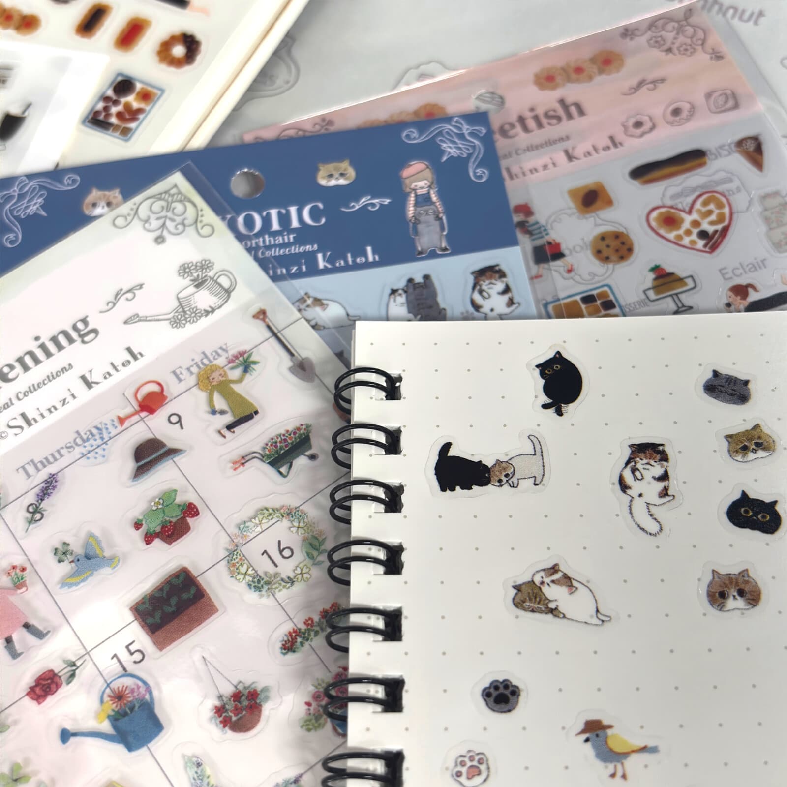 Exotic Shorthair Cat Breeds 'Shinzi Katoh' Planner Sticker Sheet