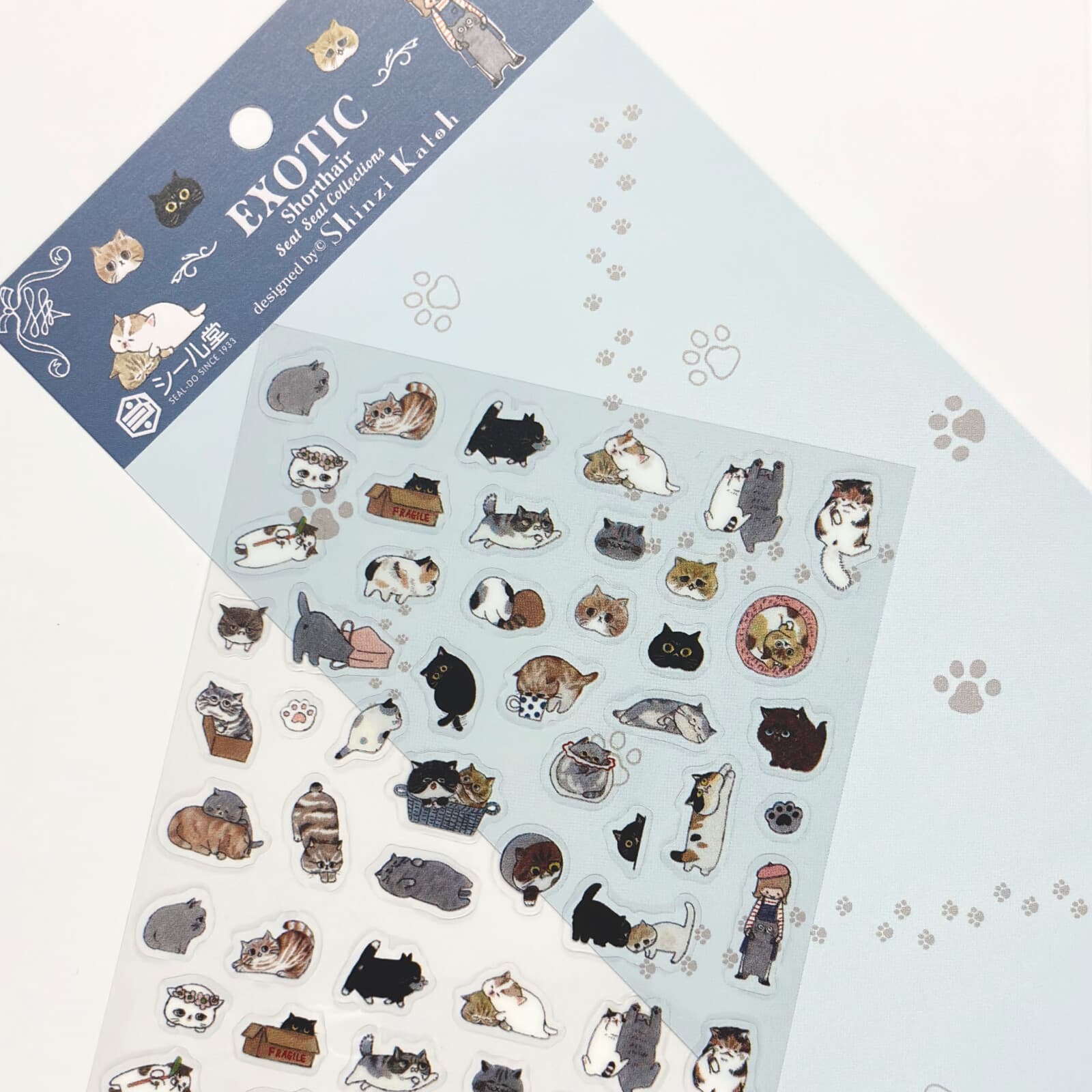 Exotic Shorthair Cat Breeds 'Shinzi Katoh' Planner Sticker Sheet