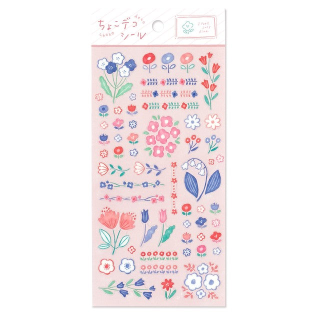 Flowers 'Choko Deco' Stickers Sheet