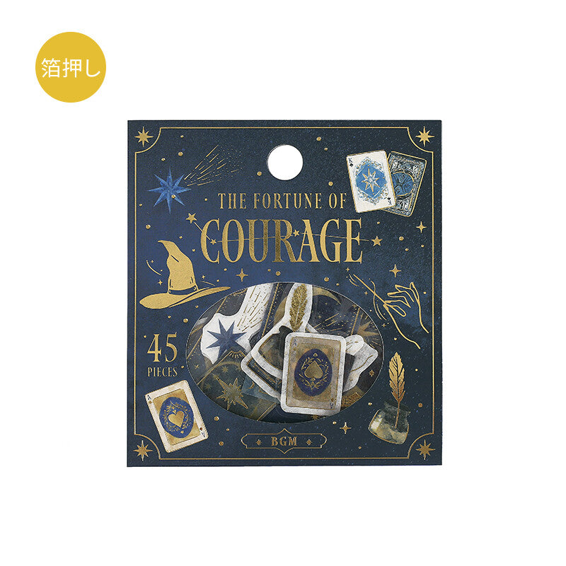 The Fortune Of Courage | Planner Flake Stickers | BGM