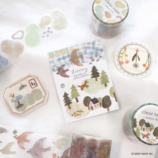Fox Forest Cottage  Clear Washi Tape  Mind Wave