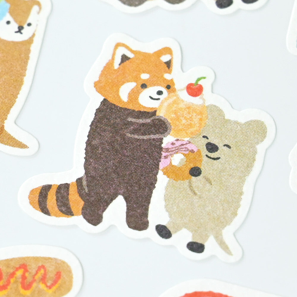 Fun Fair Carnival Eating Snacks  'Neighbourhood Association' Stickers Sheet