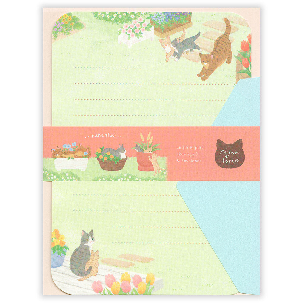 Garden Cats 'Nyan Tom' Letter Writing Set