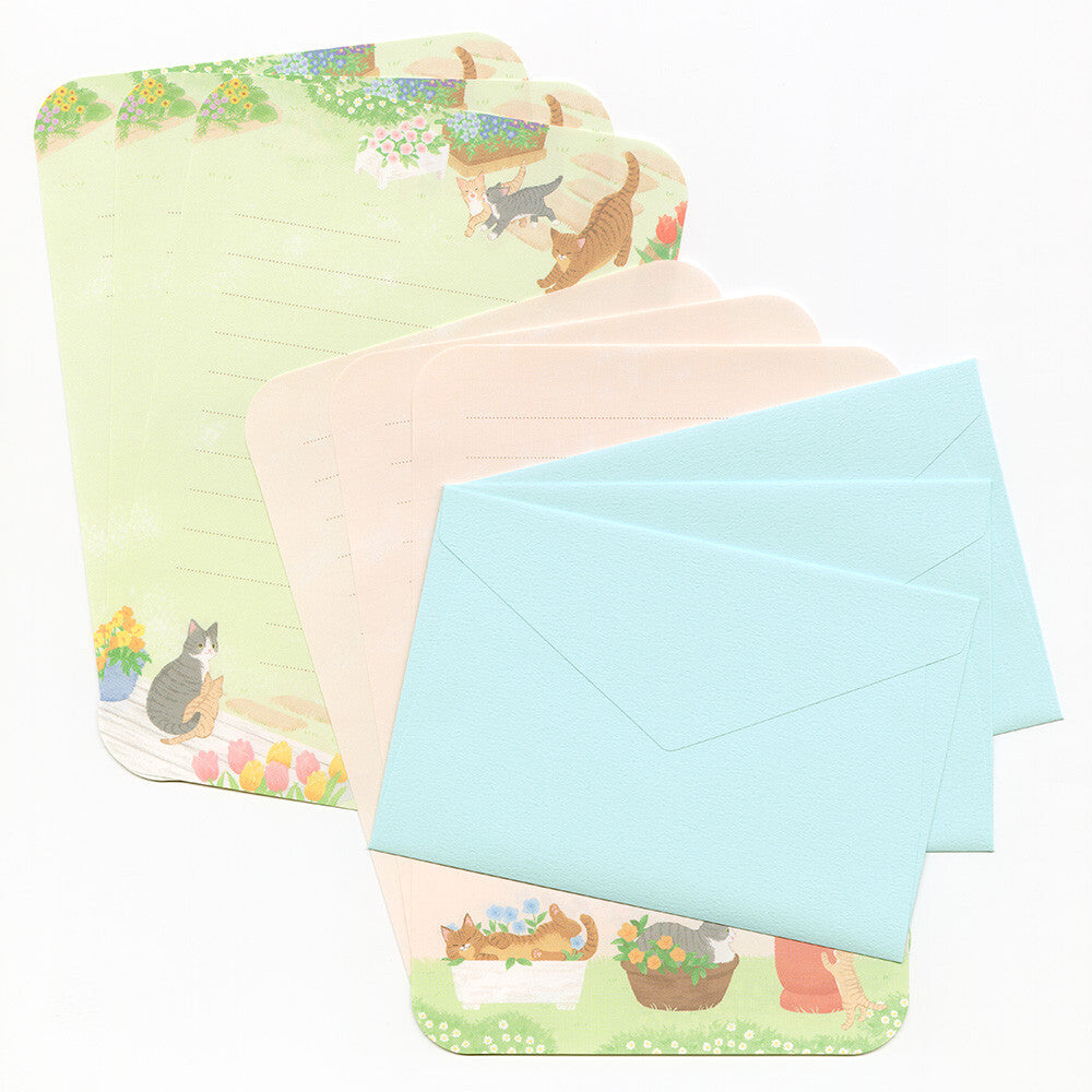 Garden Cats 'Nyan Tom' Letter Writing Set