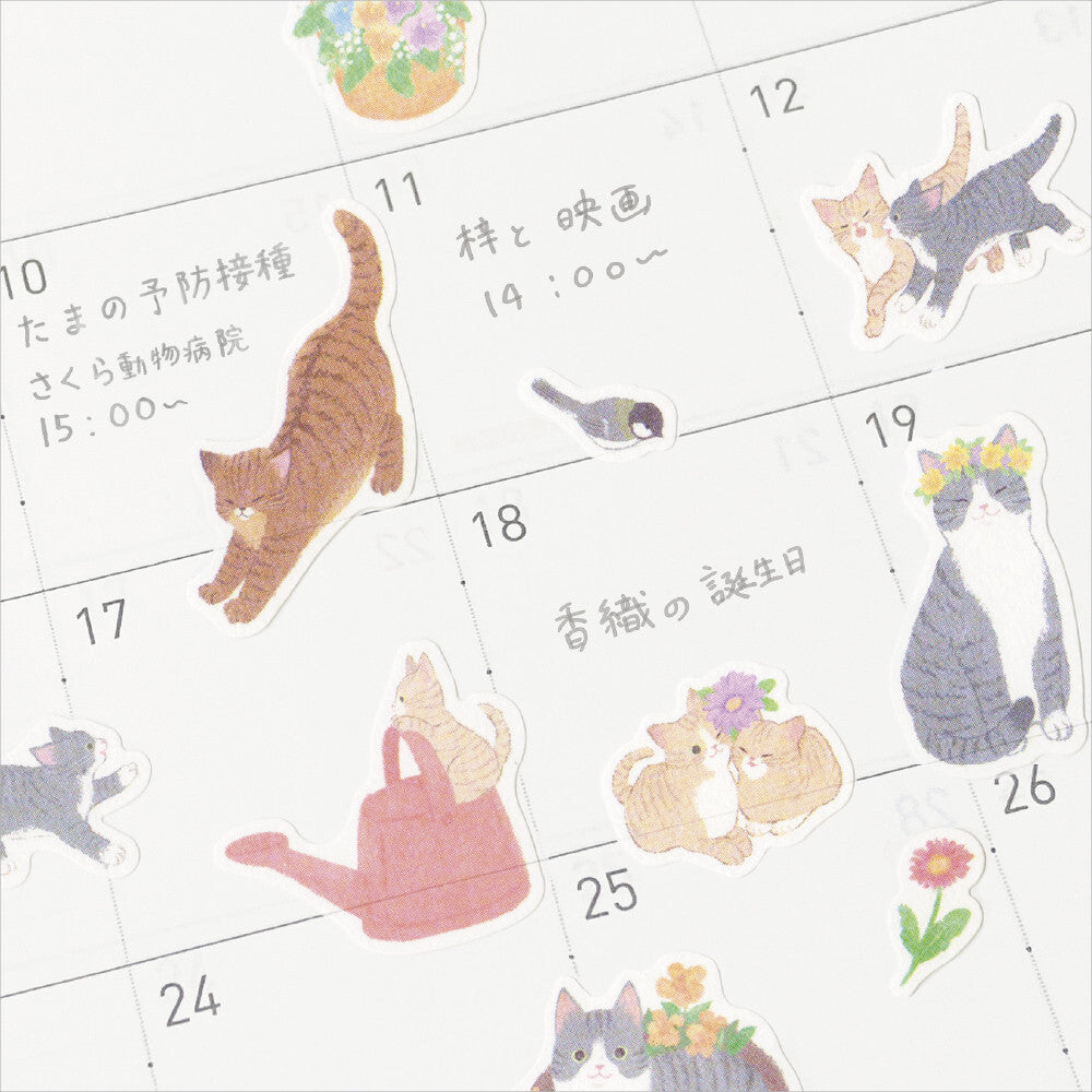 Garden Cats 'Nyan Tom' Stickers Sheet