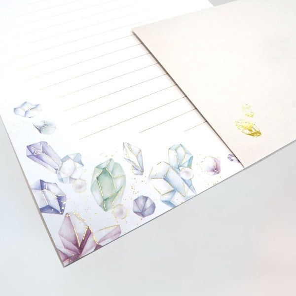 Gemstone Crystals 'Polite Letters' Letter Writing Set