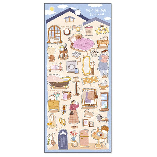 Getting Dressed Changing Time | 'My Home' Series | Stickers Sheet