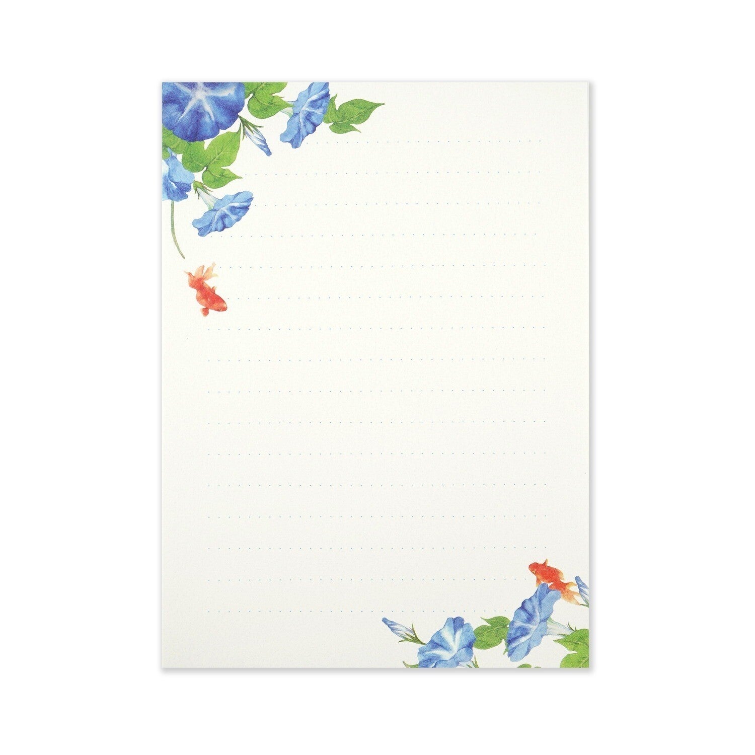 Goldfish & Morning Glory | Letter Writing Pad